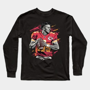 mahomes football chiefs design Long Sleeve T-Shirt